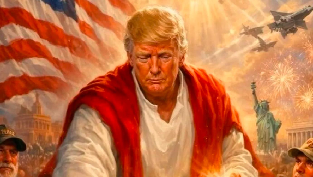 Трамп показав себе в образі Ісуса, що зцілює людей